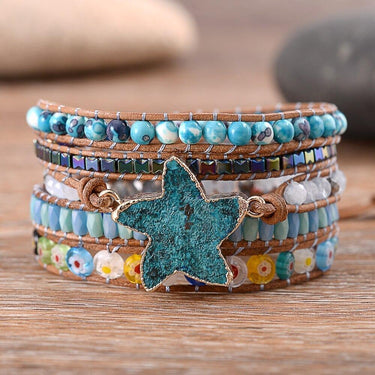 Mystere Stars Ocean Jasper Wrap Bracelet-Your Soul Place